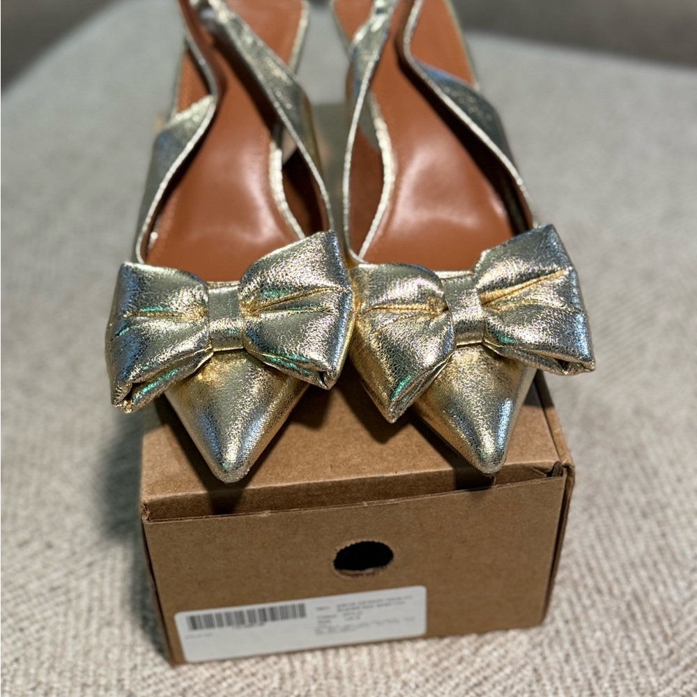 DV by Dolce Vita Gold Bow Heels